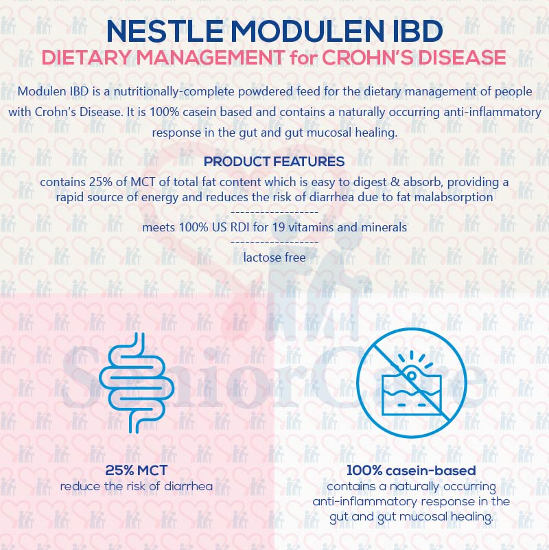 Nestle Modulen IBD Powder 400g Neutral Flavour Dietary Management Milk ...
