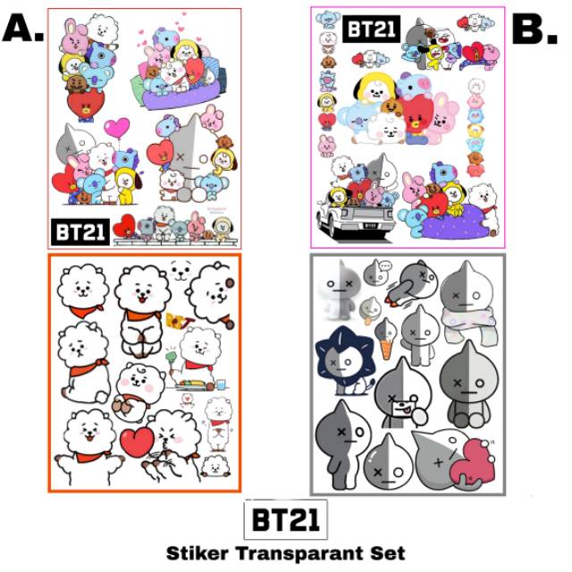 Bt21/b T S Sticker Set | Shopee Singapore