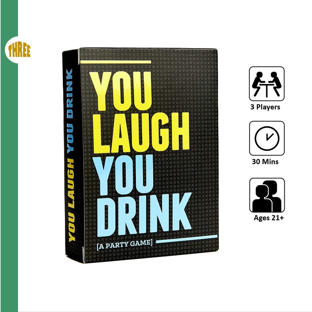 [SG STOCK]You Laugh You Drink Drinking Card Game Party Game Shopee