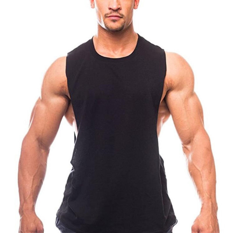 Mens Workout  Gym Clothing Bodybuilding Tank Top Men Fitness Singlets Sleeveless Vest