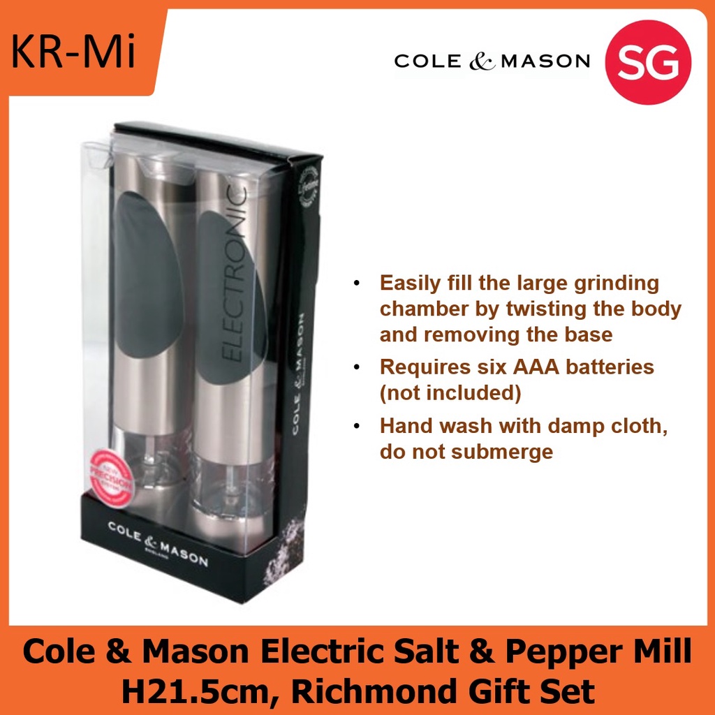 Cole & Mason Richmond Electronic Mill Set