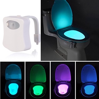 8/16 Colors New Toilet Bowl Night Light, Motion Activated Led Hanging Toilet  Light, Creative Nightlight