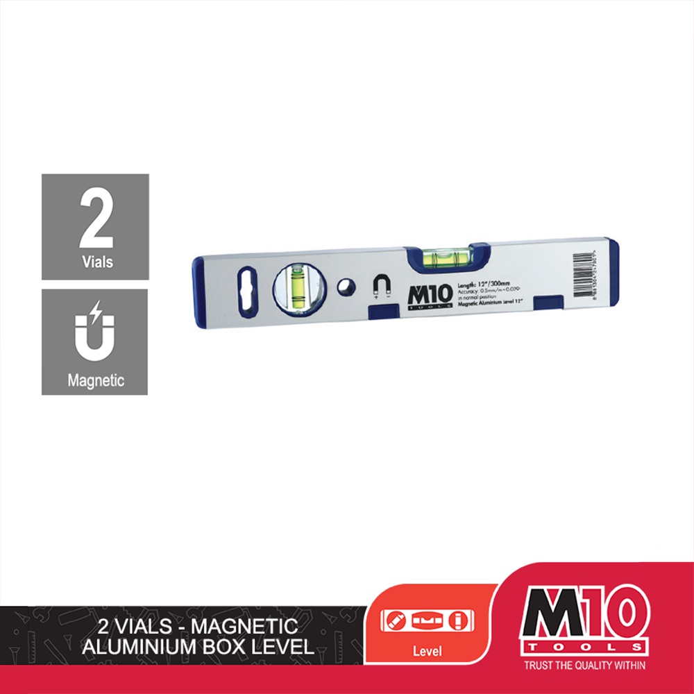 M10 2 Vials Aluminium Box Level With Magnetic (12 Inch) | Shopee Singapore