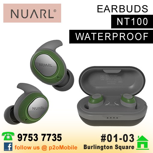 Nuarl NT100 WaterProof True Wireless Stereo Earphones Shopee