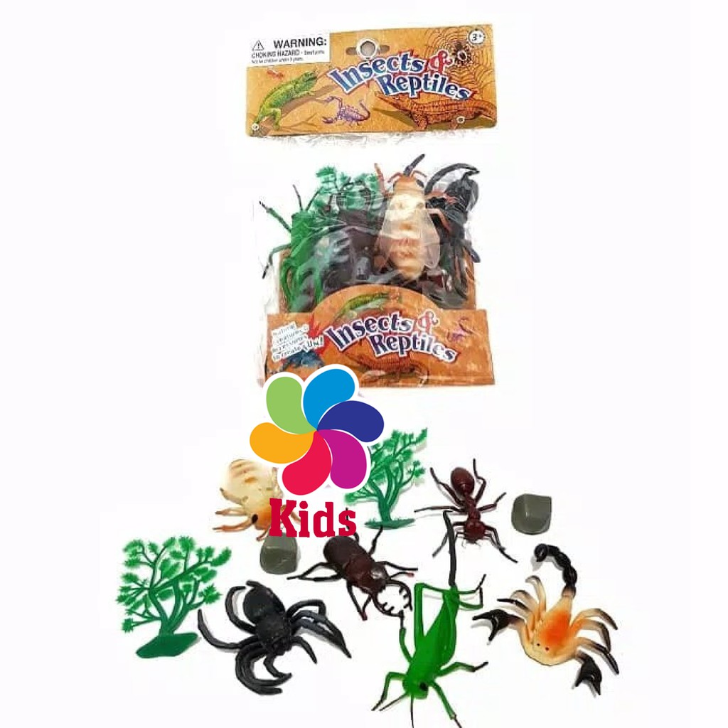 6PCS REPTILE INSECTS ANIMAL TOYS BIG - EDUCATIONAL CHILDREN'S TOYS ...