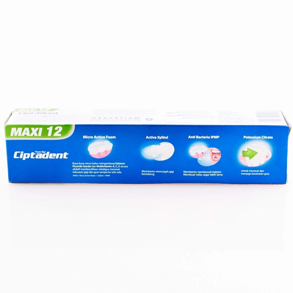 Ciptadent Pasta Gigi Maxi 12 Cool Mint Tube 120 gr - Gambar 4