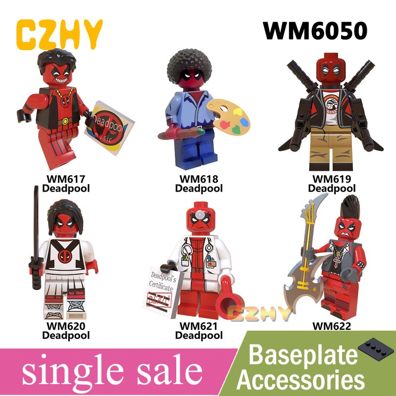 Deadpool Minifigures Super Heroes Building Blocks Model Bricks Sets ...