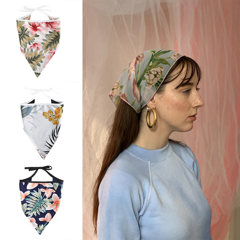 Print Women Hair Bands Summer Fashion Girl Headbands Elastic Bandanas  Headwear