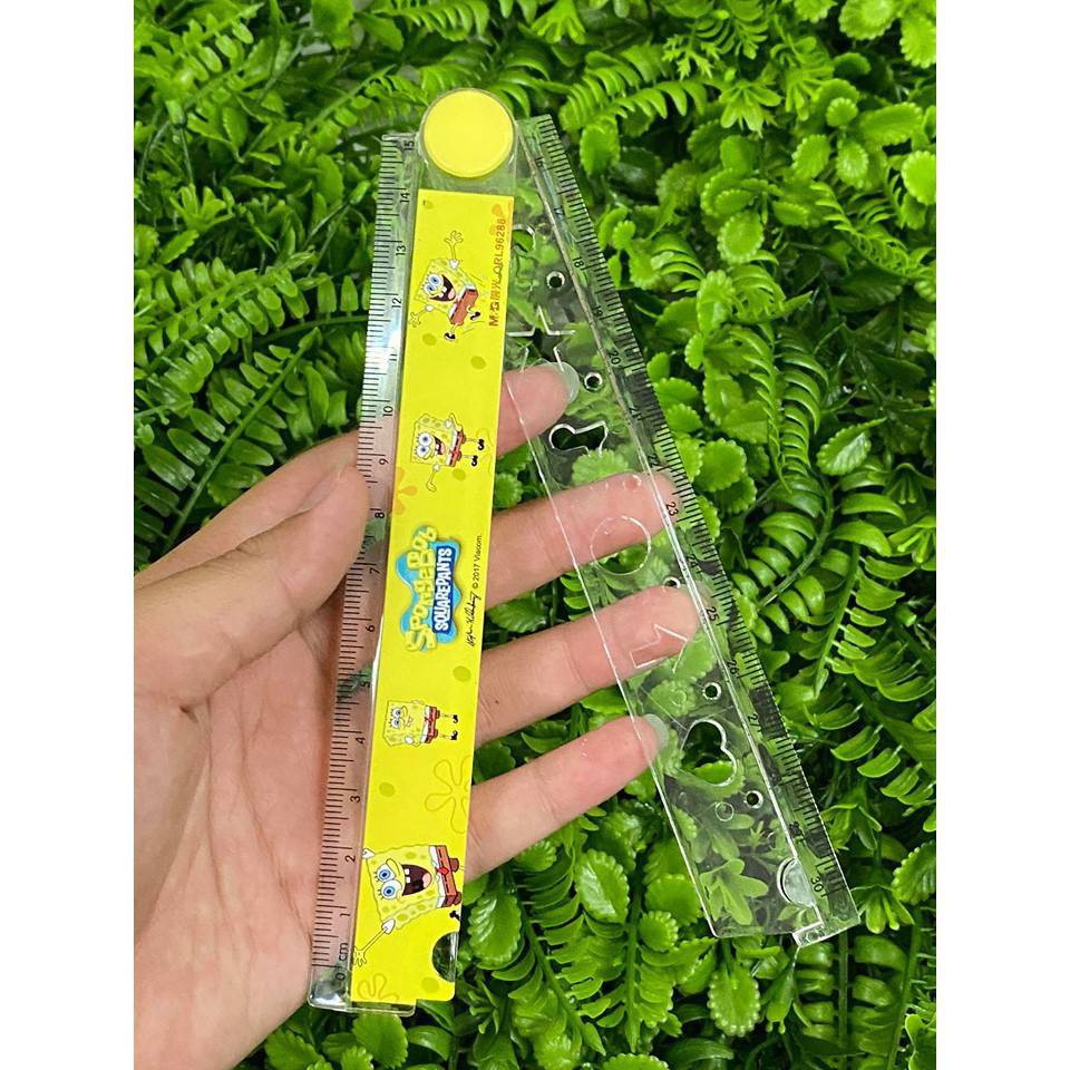Foldable Ruler 2in1 (Spongebob Pattern) | Shopee Singapore