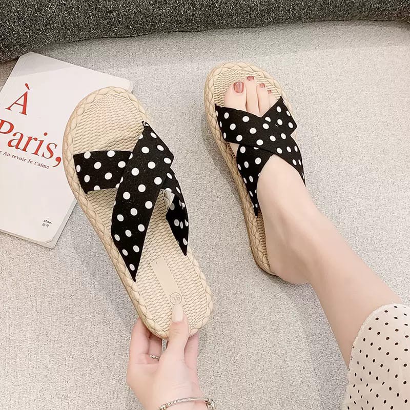 Polka Dot Ethnic Sandals Women's Polka Dot Sandals Flip Flops Girls ...