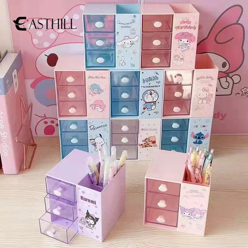 EASTHILL Sanrioed My Melody Cinnamoroll Kuromi Anime Storage Box Kawaii ...