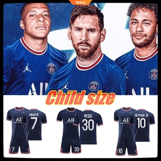 Youth Messi #30 PSG Jersey Kit 2021/22 Home