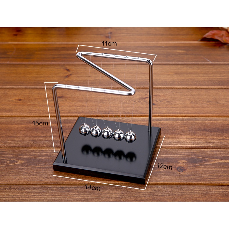 (15x14x12cm) Newtonian pendulum with Z-shaped steel frame, GZ premium ...