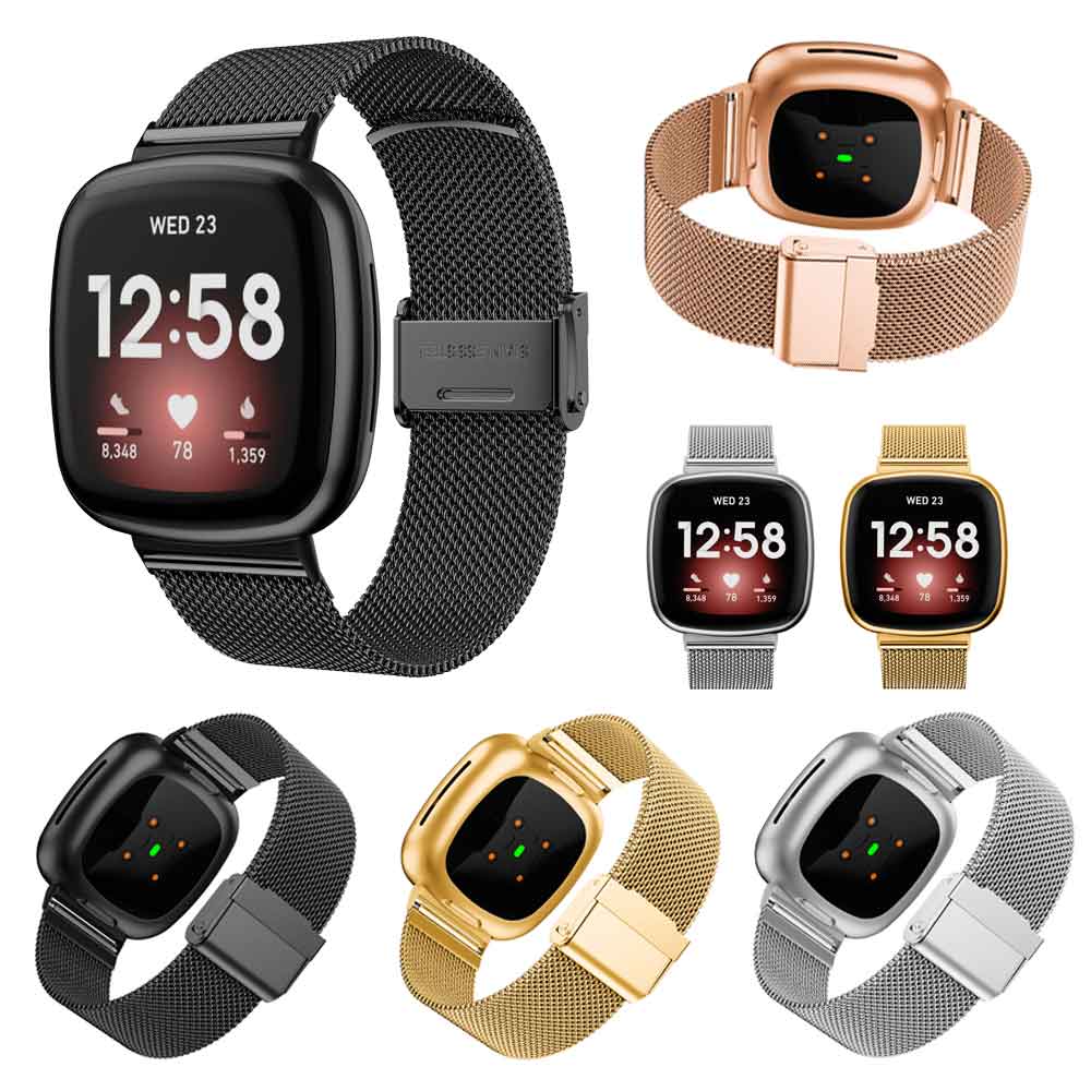 Milanese Strap For Fitbit Versa 3 Fitbit Sense Smart Bracelet Wristband Metal Replaceable Watch Band For Fitbit Versa 3 Belt