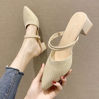 Chunky heel mule on sale shoes