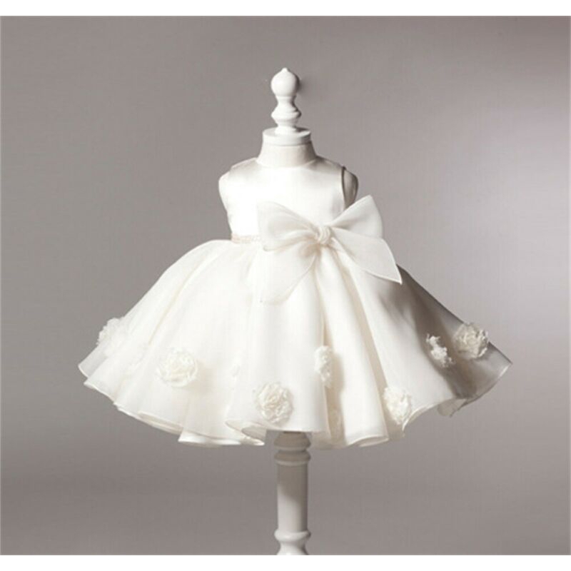 White tulle clearance baby dress