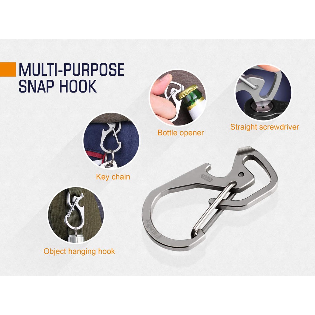 Fenix ALB20 Titanium MultiPurpose Keychain Snap Hook Shopee Singapore