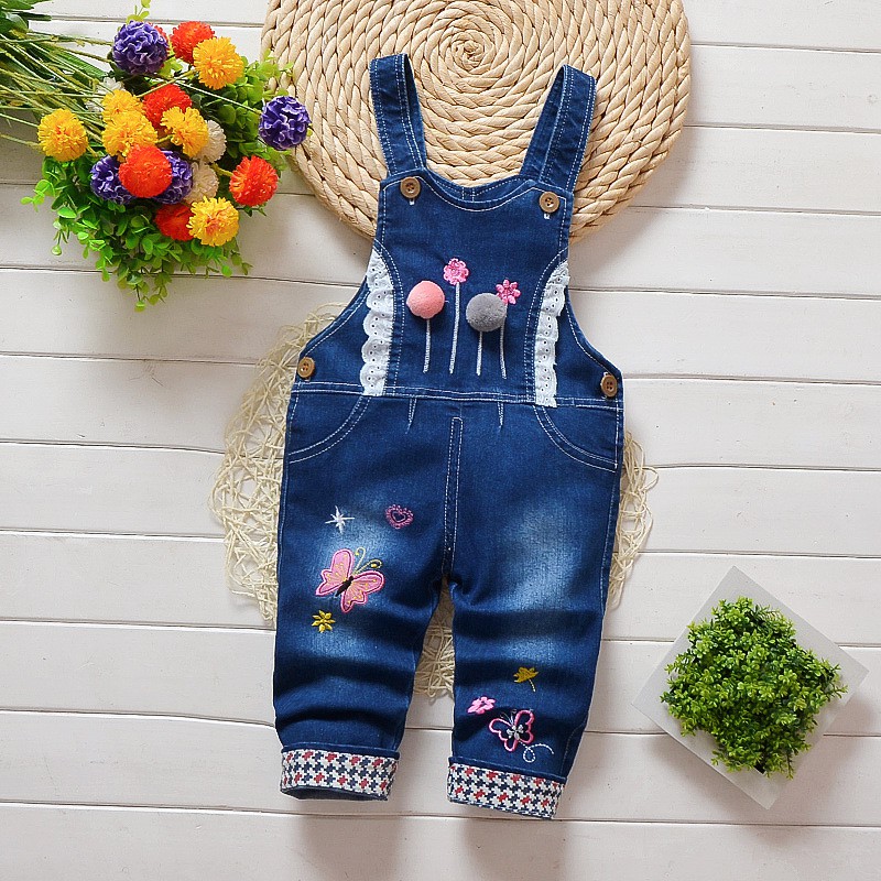 DIIMUU Fashion 1 4 Years Baby Girls Trousers Casual Overalls Infants Kids Long Pants Children Girl Jumpsuits Bottoms Clothing Shopee Singapore