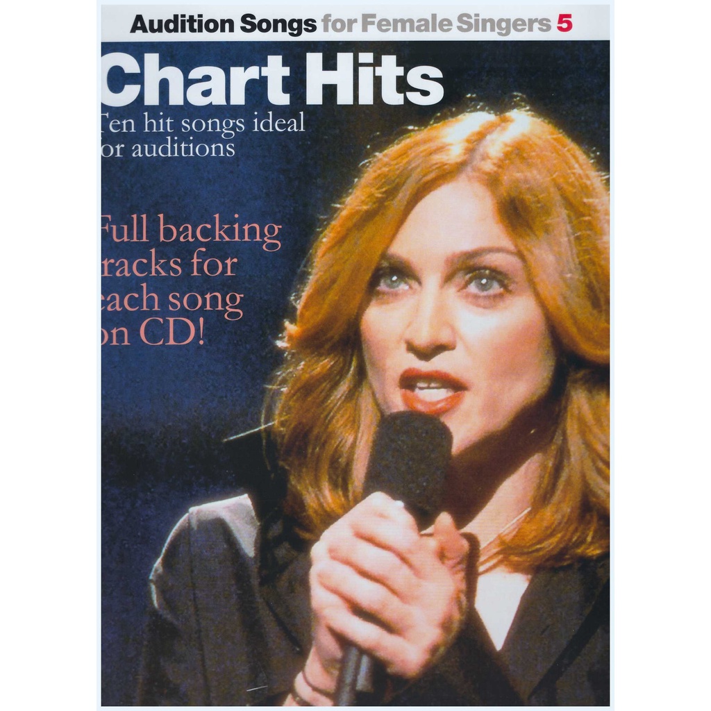Audition Songs For Female Singers 5 Chart Hits / Pop Song Book / PVG ...