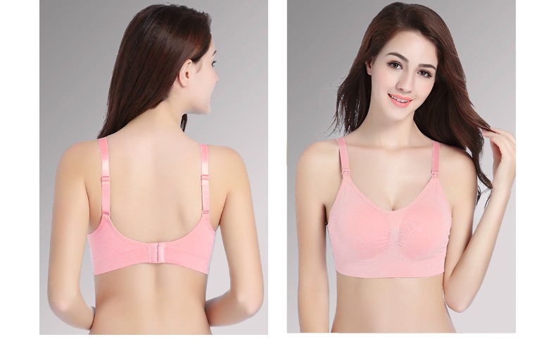 SG Stock] Seamless Nursing Bra / Maternity padded Bra / Breastfeeding Bra /  No Wire underwear