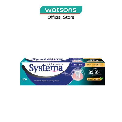 SYSTEMA Natural Fresh Mint Sensitive Toothpaste 100g (Expiry: Dec`2025 ...