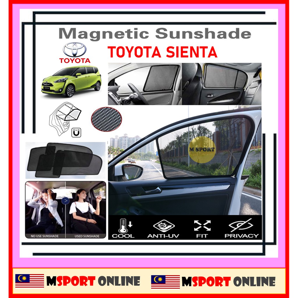 Magnetic Sunshade Suitable for TOYOTA SIENTA | Shopee Singapore