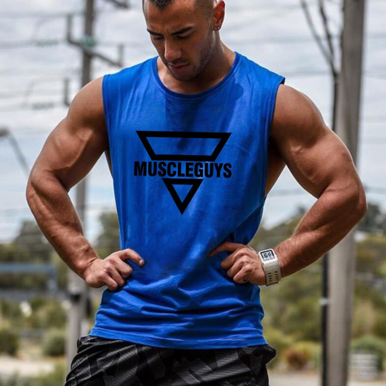 Sleeveless vest Summer men Clothing Bodybuilding Undershirt Casual Tank Tops