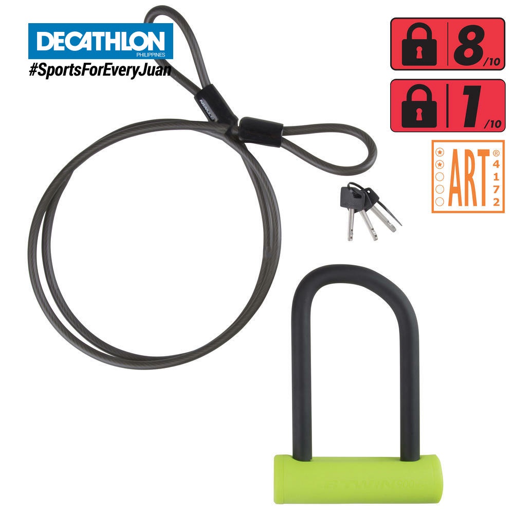 Decathlon Elops 900 Mini Cable Bike DLock Set Shopee Singapore