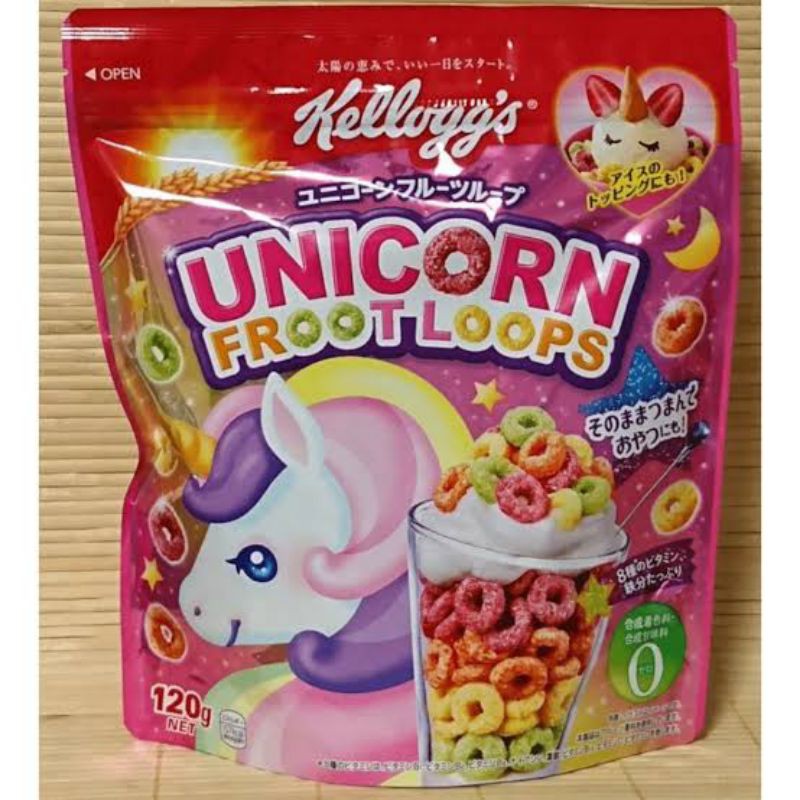 Kellogg's Unicorn Froot Loops Cereal Japan Shopee Singapore