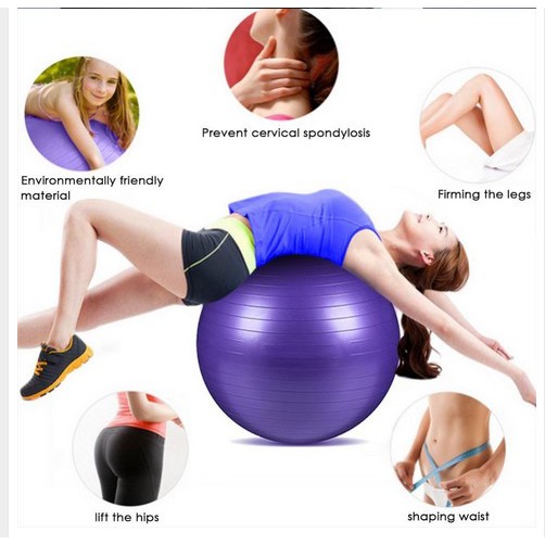 Premium Anti Burst Gym Ball Yoga Ball 55 65 75 85 cm. Professional