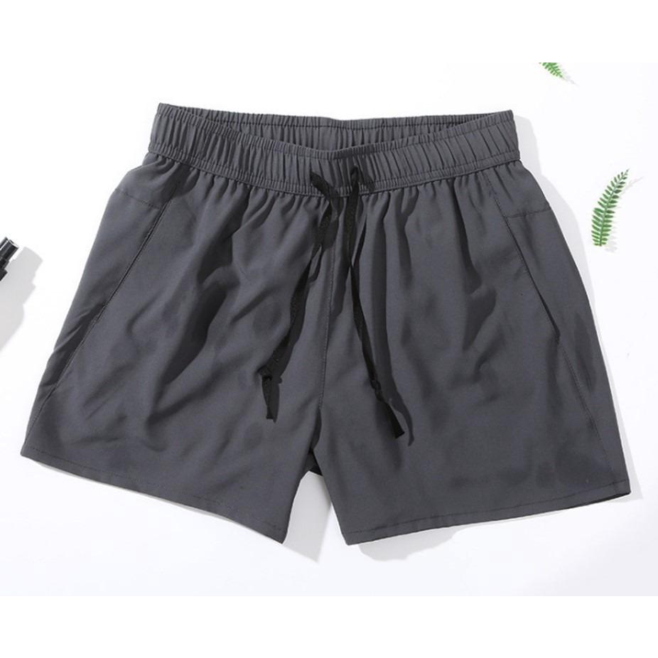 (Local) Men Plain Shorts with Inner Lining for Gym Sports Casual Home ...