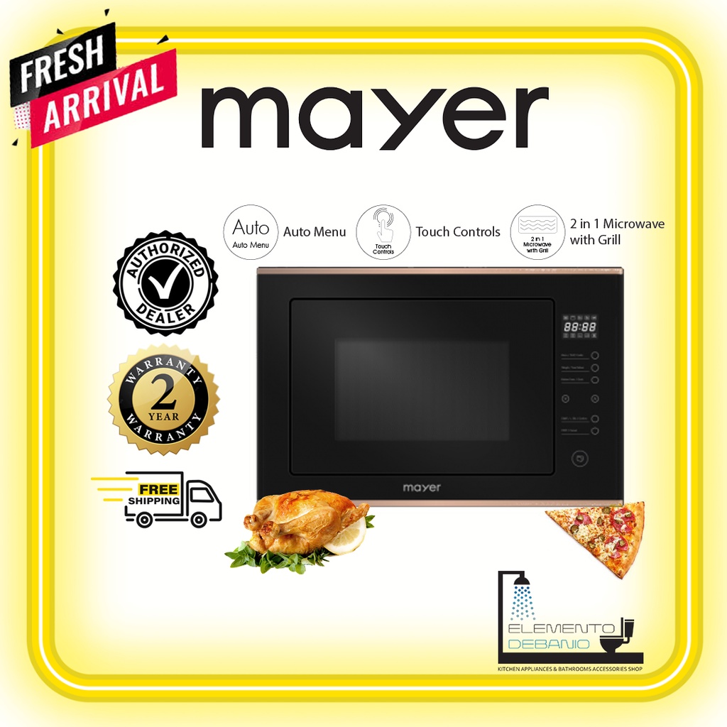Mayer MMWG30BRG 2in1 Builtin Microwave Oven with Grill 25L Shopee Singapore