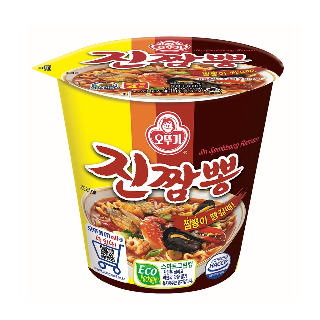 [Ottogi] Jin Jjambbong Ramen Cup 75g 오뚜기 진짬뽕 컵 75g | Shopee Singapore