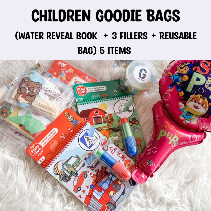 Prepacked Children Goodie Bags For PreSchool Birthday Party Celebration, Kids Party Favors
