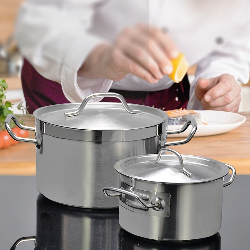 Stainless steel composite bottom sauce pot large capacity soup pot ...