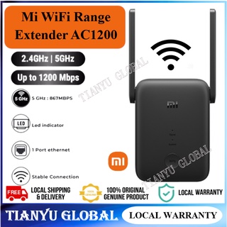 New Global Version Xiaomi Mi WiFi Range Extender AC1200 2.4GHz And 5GHz  Band 1200Mbps Ethernet Port Amplifier WiFi Signal Router