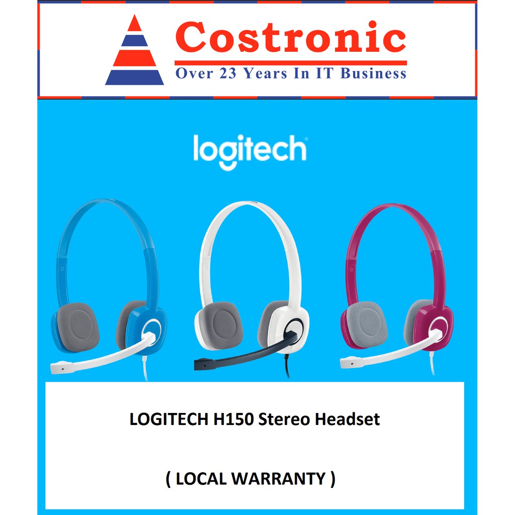 Logitech h150 discount stereo headset blue