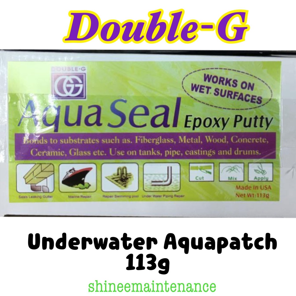 Double G Underwater Aqua Seal Patch Putty 113g Shopee Singapore