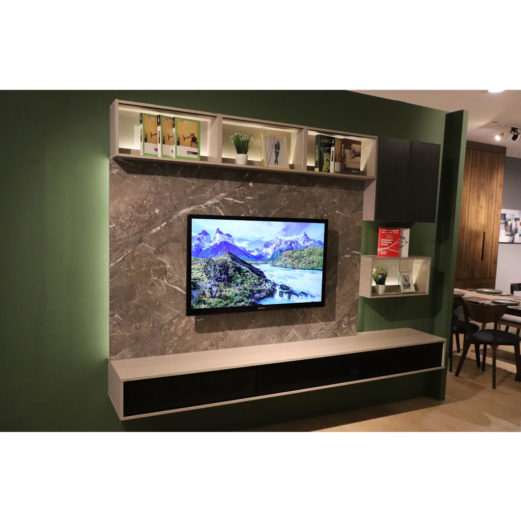 UCO HTC008 8FT HANGING TV CONSOLE WITH DECO BOX (MARBLE COLOUR ...