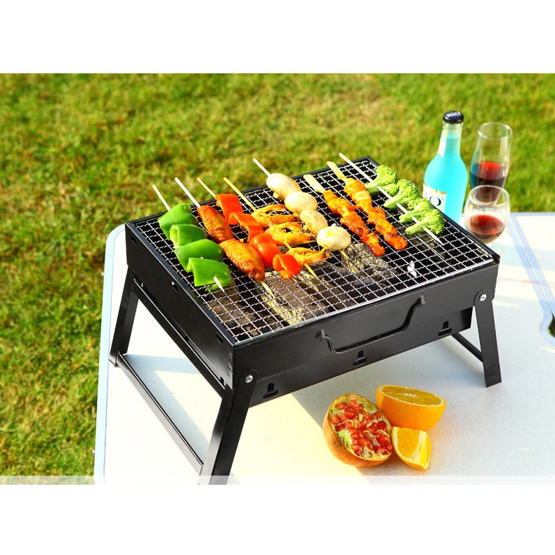 Charcoal Grill Portable Backpack Stainless Steel BBQ Grill Table Top ...