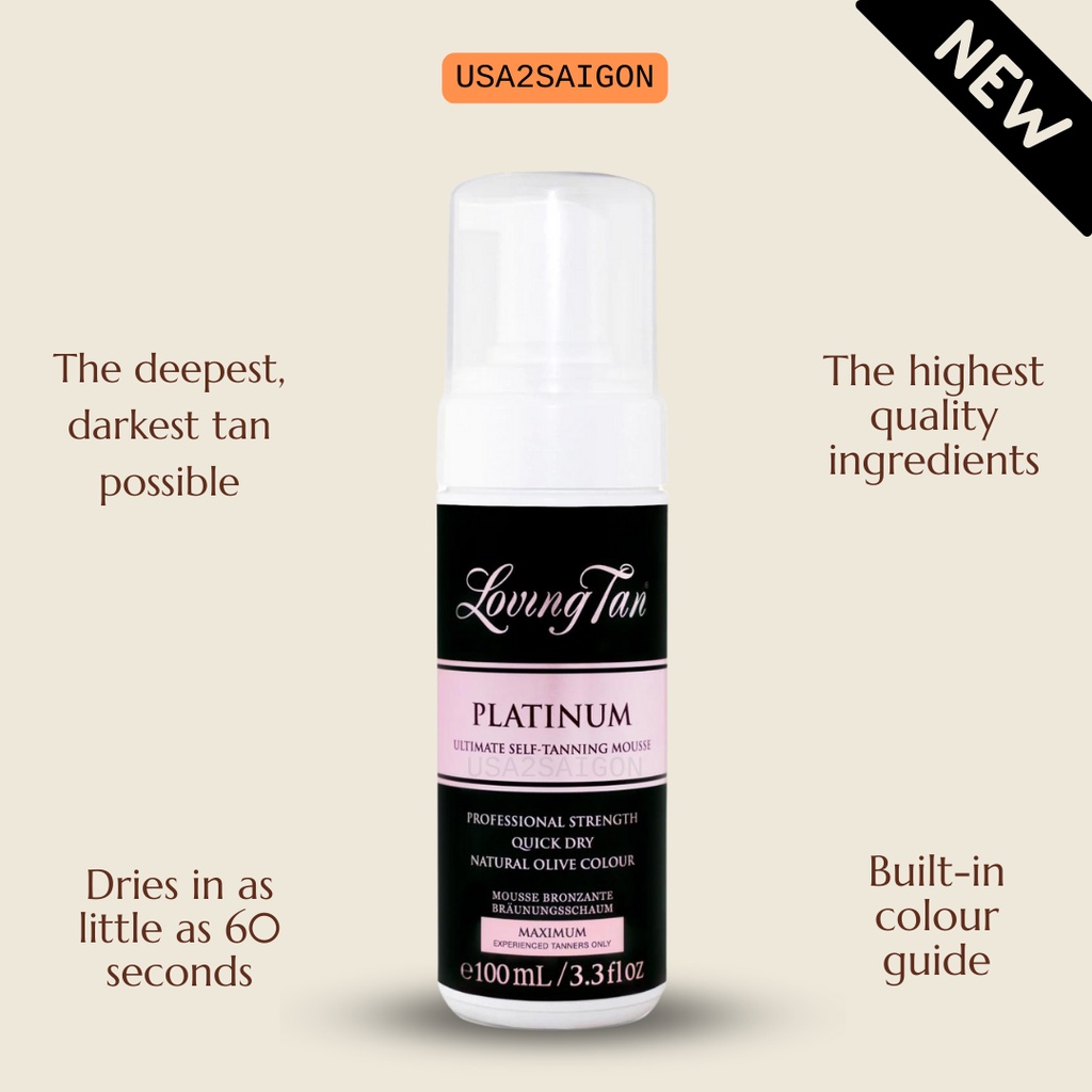 Self tanning Fake Melt Platinum Mousse Loving Tan Platinum & 2 hours