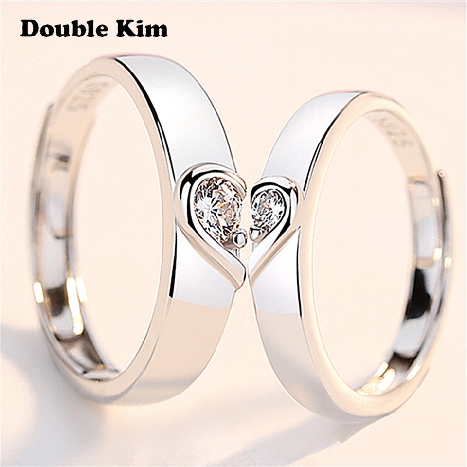 Women's & Men's Long-lasting Affection Couple Opening Adjustable Light Rings