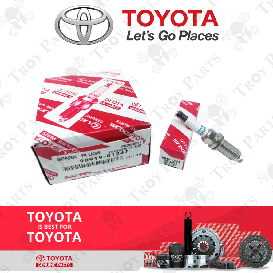 Set Of 6 Iridium Spark Plugs – Fits Toyota Lexus – OEM 90919-01247 – Gasoline