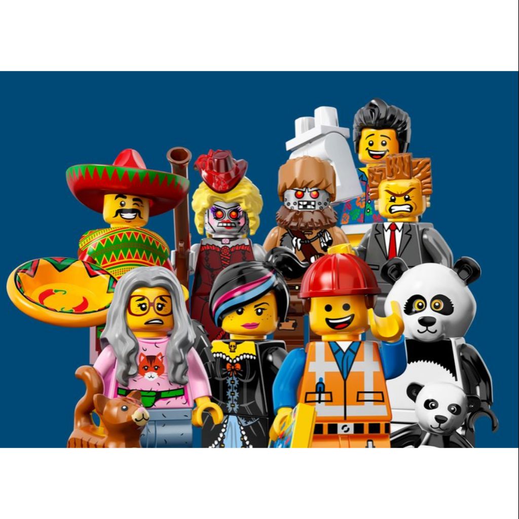 Lego movie minifigures complete hot sale set