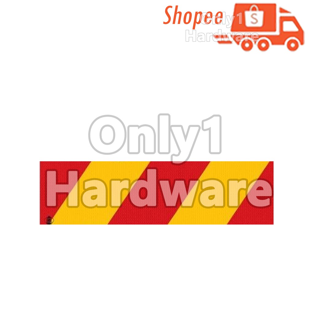 LORRY REFLECTIVE STICKER YELLOW RED DIAMOND STICKER | Shopee Singapore