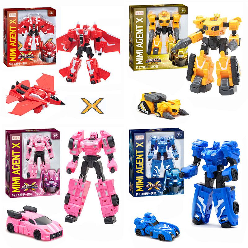 5in1 Miniforce X Lucybot Lucy Bot Ranger Transformer Machine Car Robot ...