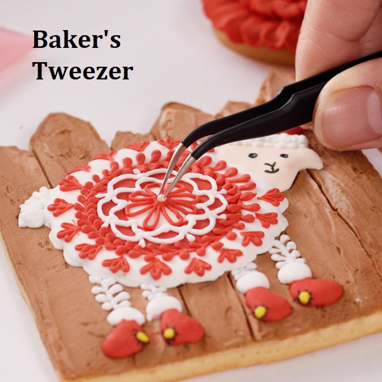 [SG Seller] Culinary Food Tweezer Baking Chef Plating Decorating Cakes