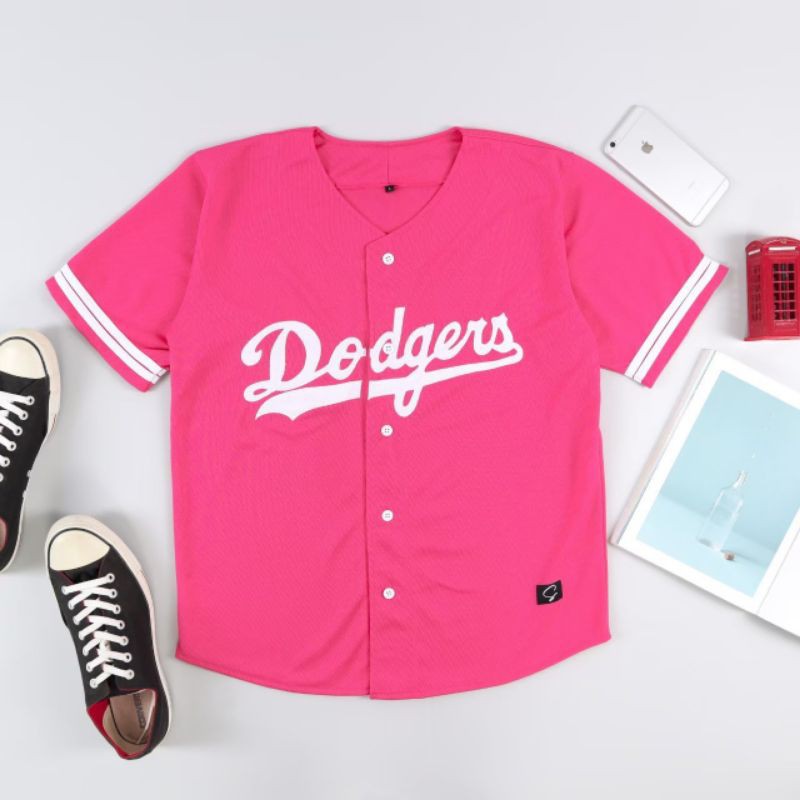 Pink womens dodgers jersey on sale
