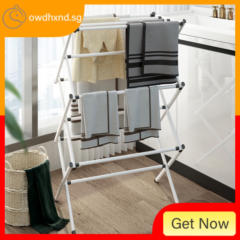 JINSHENG Foldable Drying Rack Clothes Hanger Laundry Rack Clothes ...