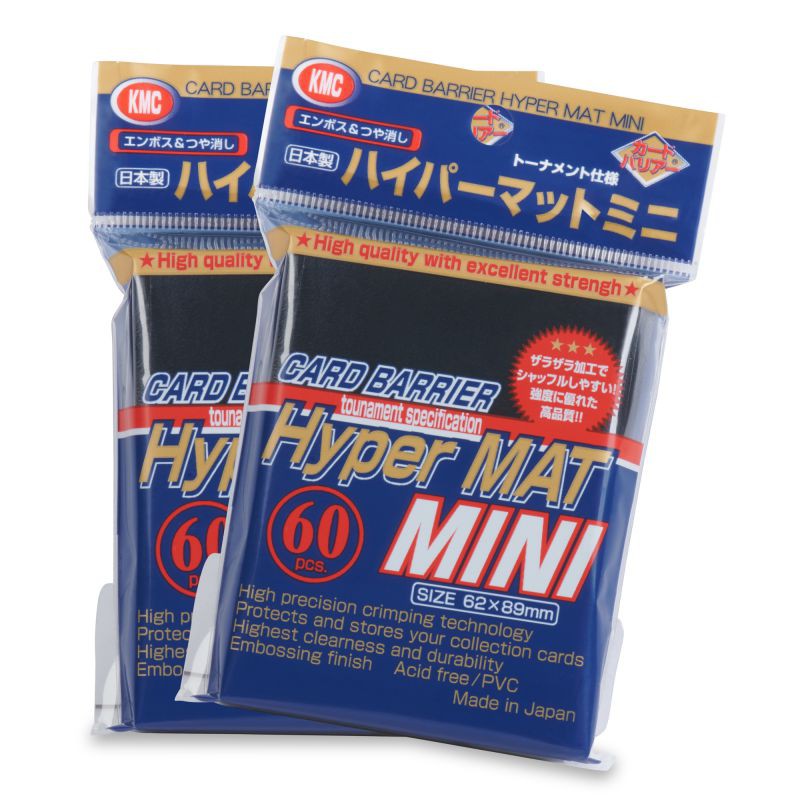 KMC Hyper Mat MINI Card Sleeves 62x89mm 60CT x 2 Packs Packs Yu-Gi-Oh  Vanguard Brand New Factory Sealed | Shopee Singapore